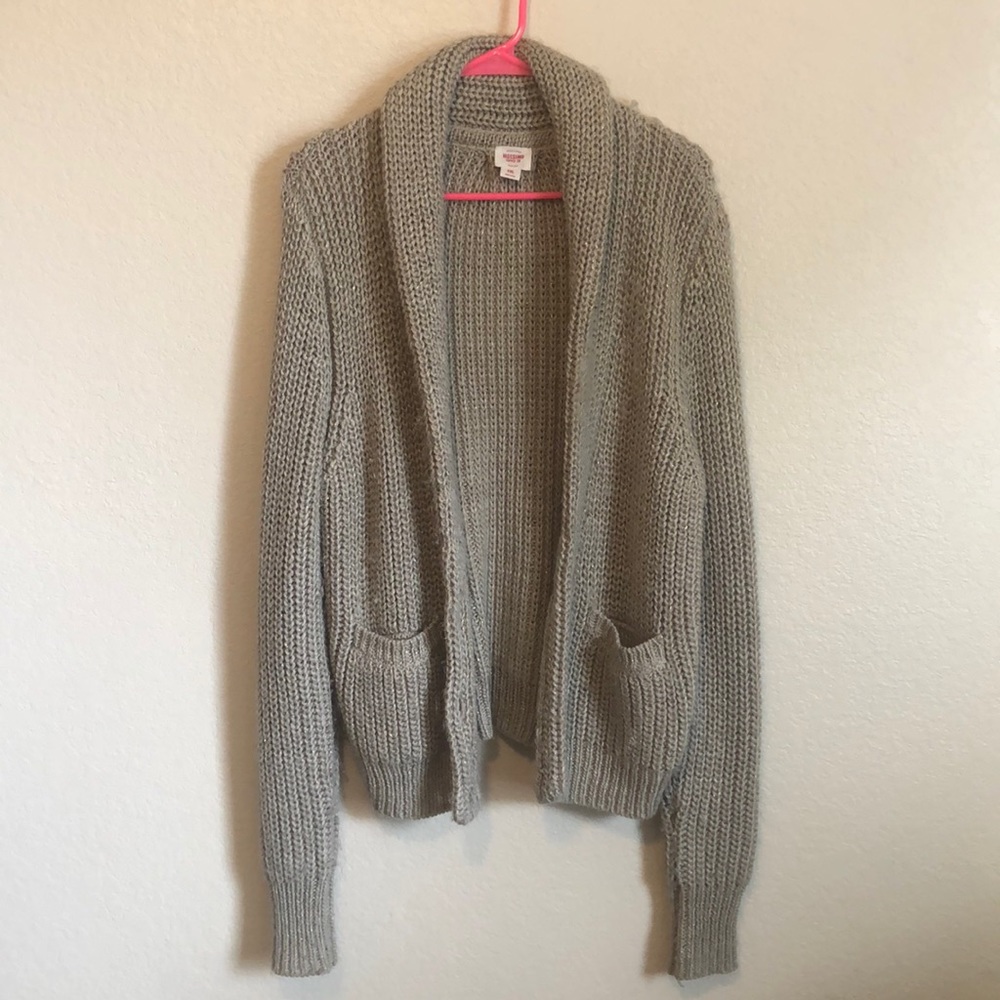 Taupe Sweater Cardigan
